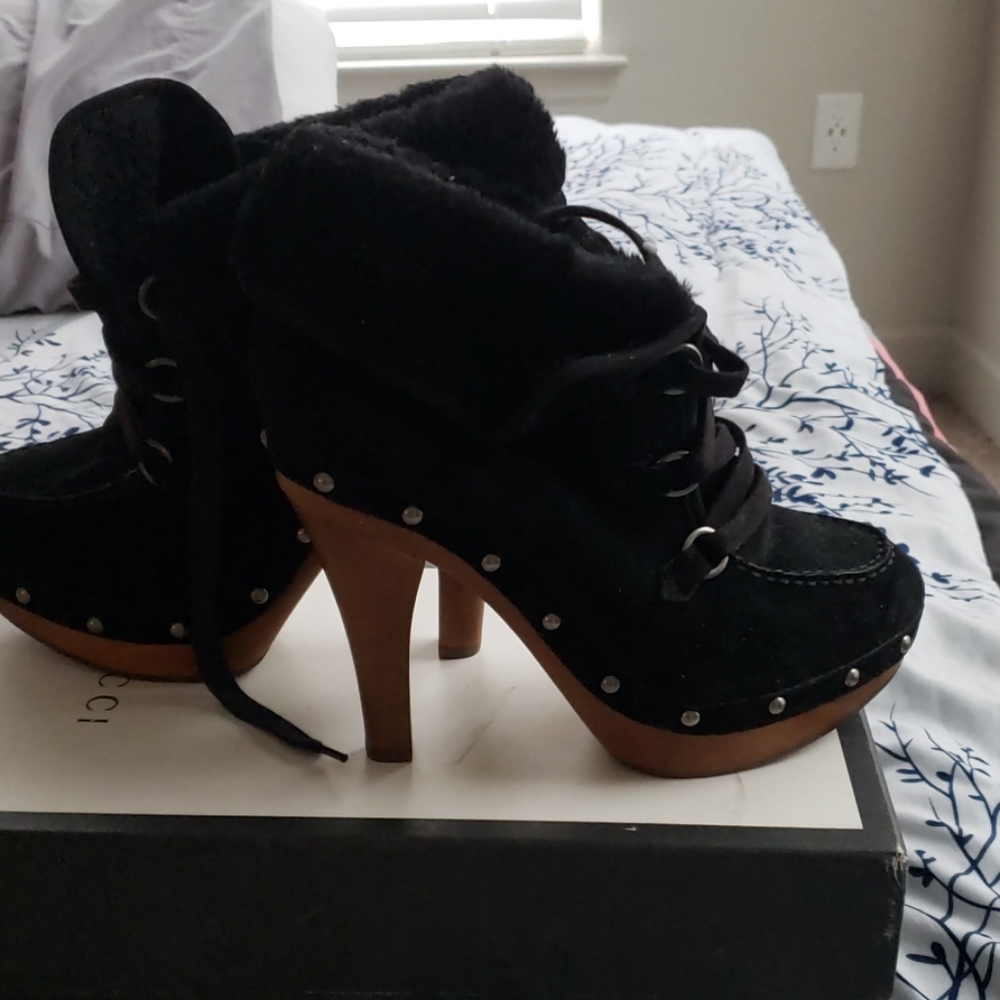 Black Sued Guess Boots